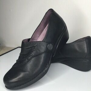 Dansko Black Slip-On Professional Clogs Shoes Women 38/US7.5-8 China‎ Leather